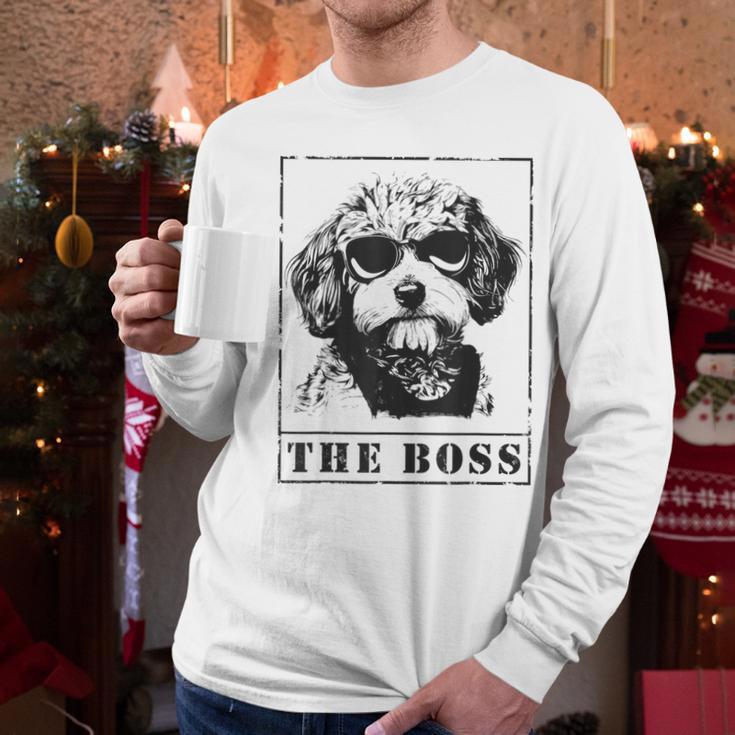 The Cavapoo Boss Mom Dad Dog Lover Men Long Sleeve T-Shirt