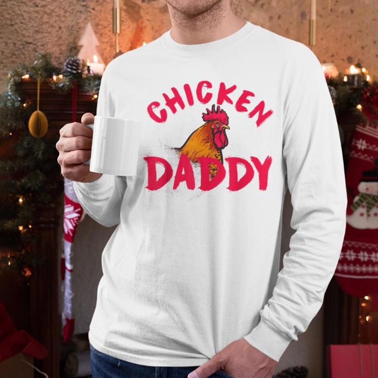 Chicken Dad Rooster Daddy Farmer Men Long Sleeve T-Shirt Chicken Dad Rooster Daddy Farmer Men Long Sleeve T-Shirt