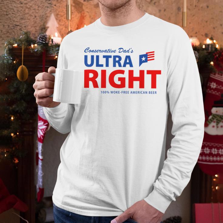 Conservative Dad's Ultra Right 100 Work Free American Beer Men Long Sleeve T-Shirt Conservative Dad's Ultra Right 100 Work Free American Beer Men Long Sleeve T-Shirt