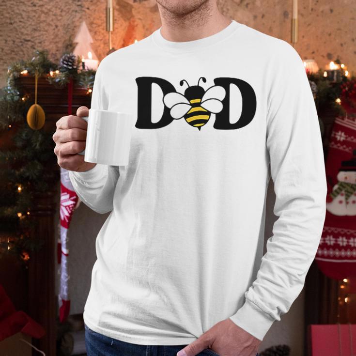 Dad Bee Cute Beekeeping 1st Birthday Matching Family Dada Men Long Sleeve T-Shirt