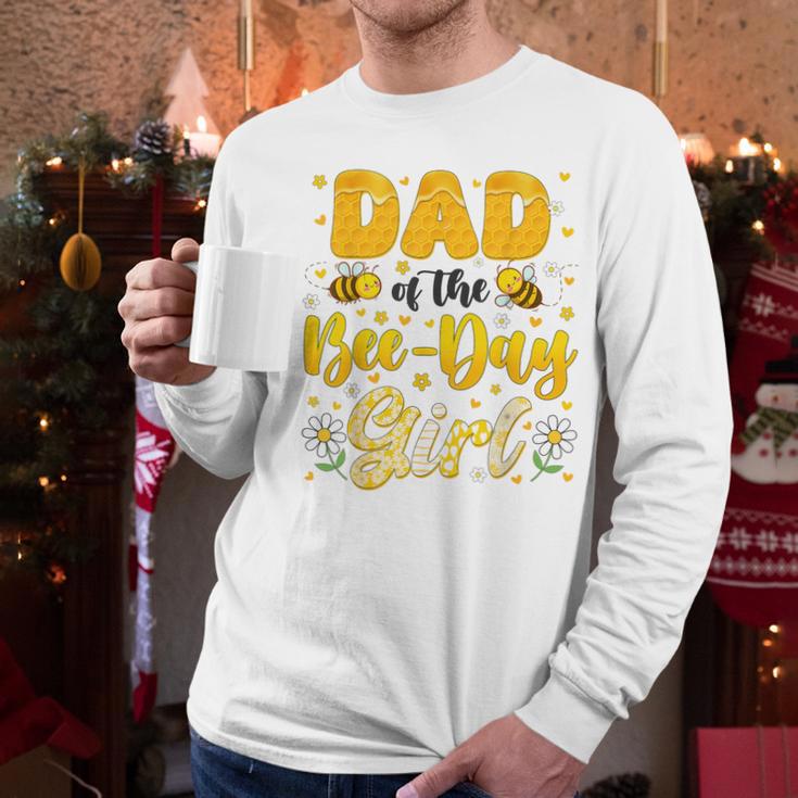 Dad Of The Bee Day Girl Flower Birthday Family Matching Men Long Sleeve T-Shirt Dad Of The Bee Day Girl Flower Birthday Family Matching Men Long Sleeve T-Shirt