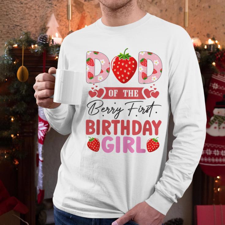 Dad Of The Berry First Birthday Girl Sweet Strawberry Men Long Sleeve T-Shirt