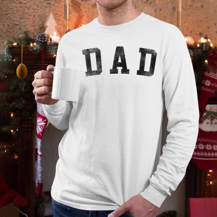 Dad Classic Bold Font Birthday Dad Men Long Sleeve T-Shirt
