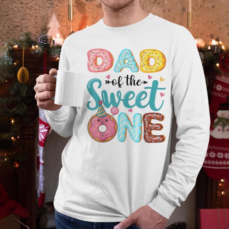 Dad Of The Sweet One 1st Birthday Girl Donut Party Men Long Sleeve T-Shirt