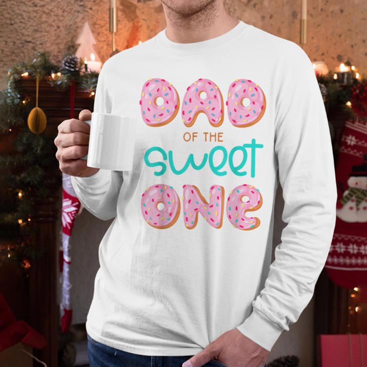 Dad Sweet One 1st First Birthday Matching Family Donut Men Long Sleeve T-Shirt