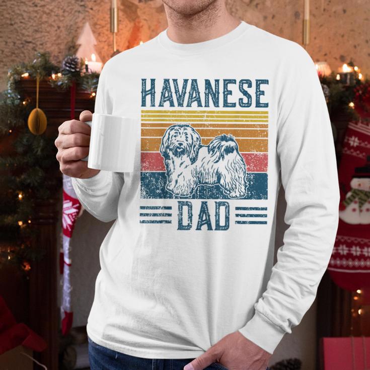 Dog Havanese Dad Vintage Havanese Dad Men Long Sleeve T-Shirt