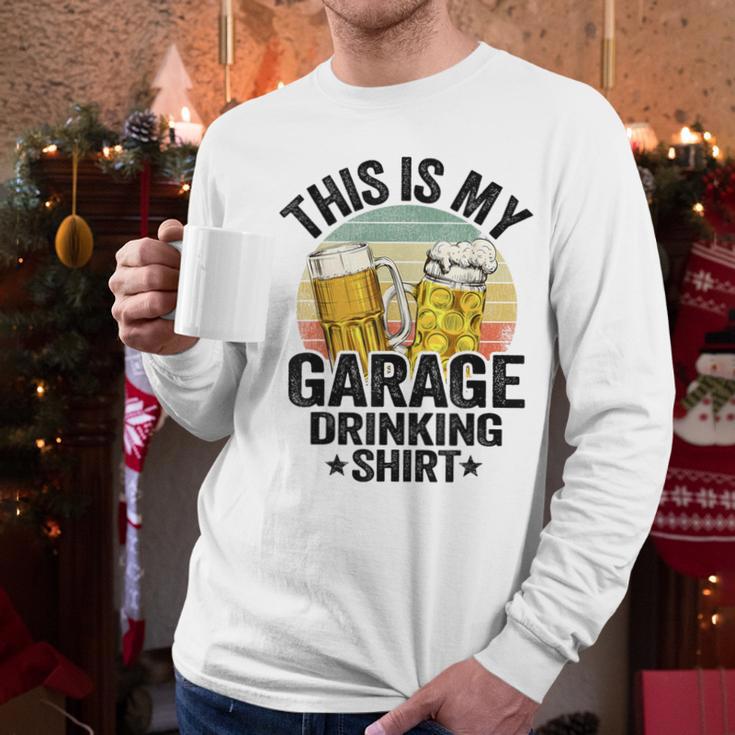 Garage Drinker Dad Vintage Beer This Is My Garage Drinking Men Long Sleeve T-Shirt Garage Drinker Dad Vintage Beer This Is My Garage Drinking Men Long Sleeve T-Shirt