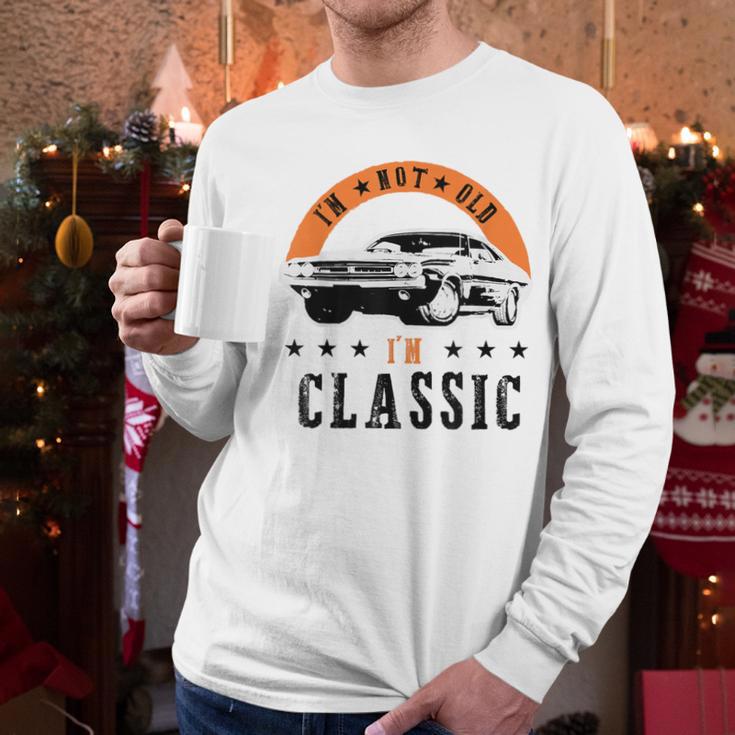 I'm Not Old I'm Classic Muscle Cars Retro Dad Vintage Car Men Long Sleeve T-Shirt