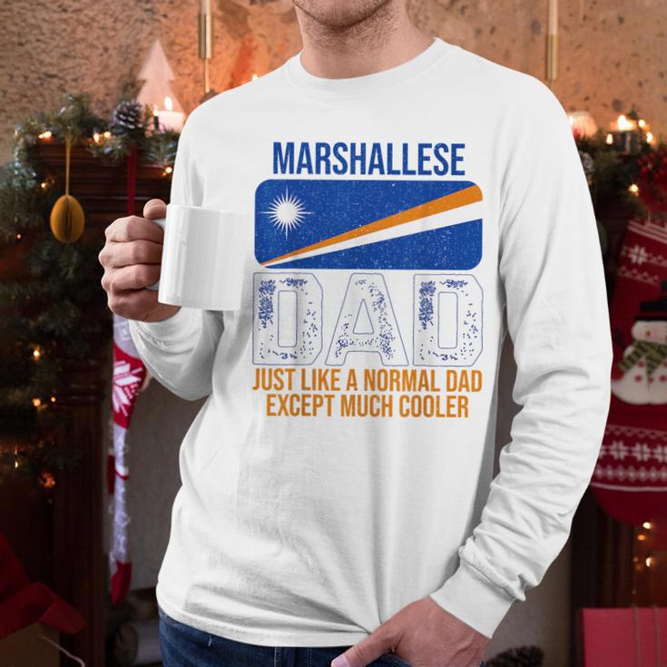 Marshallese Dad Marshall Islands Flag For Father's Day Men Long Sleeve T-Shirt Marshallese Dad Marshall Islands Flag For Father's Day Men Long Sleeve T-Shirt