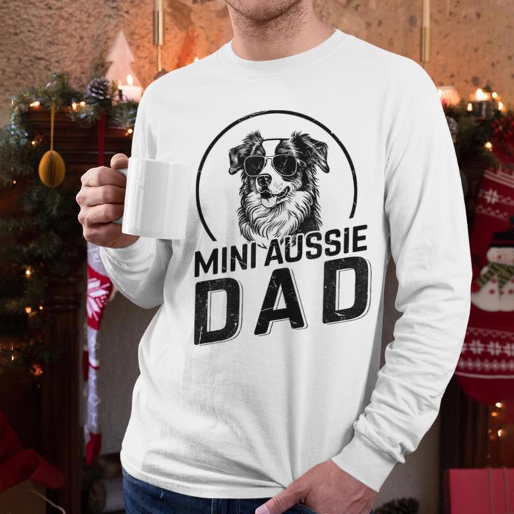 Mini Aussie Dad Dog Owner For Men Dad Christmas Men Long Sleeve T-Shirt Mini Aussie Dad Dog Owner For Men Dad Christmas Men Long Sleeve T-Shirt