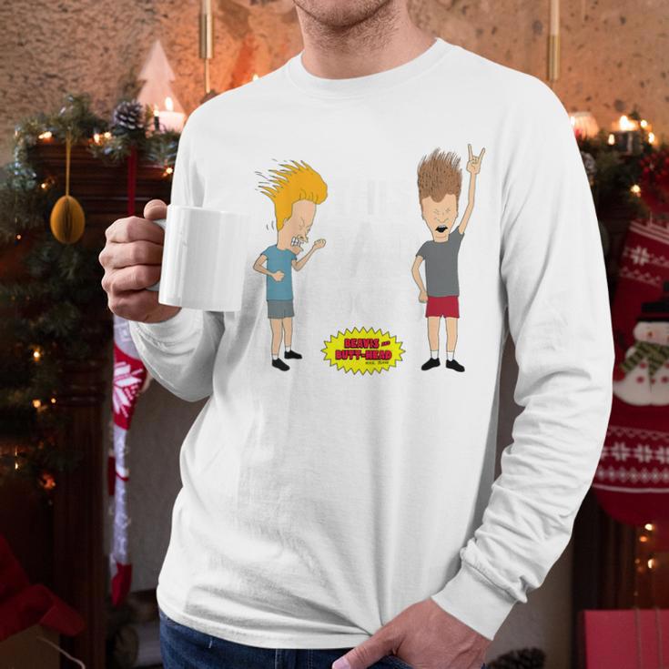 MTV Beavis And Butthead This Dad Rocks Men Long Sleeve T-Shirt MTV Beavis And Butthead This Dad Rocks Men Long Sleeve T-Shirt