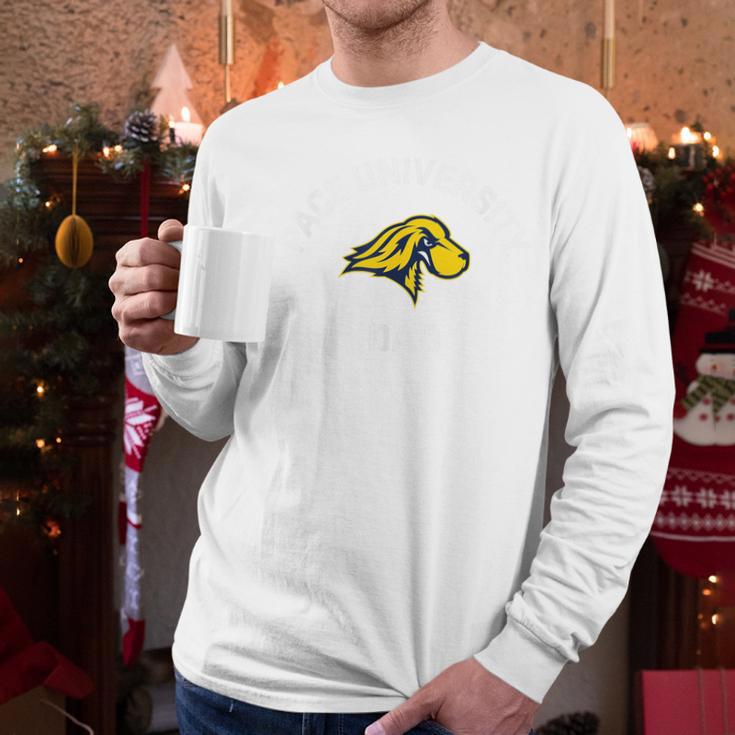 Pace University Setters Arched Dad Men Long Sleeve T-Shirt