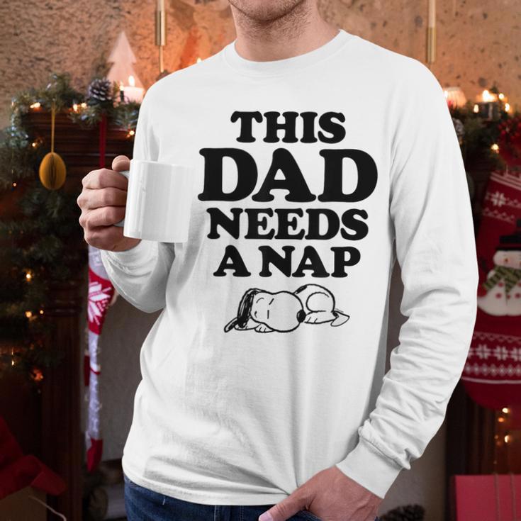 Peanuts This Dad Needs A Nap Men Long Sleeve T-Shirt