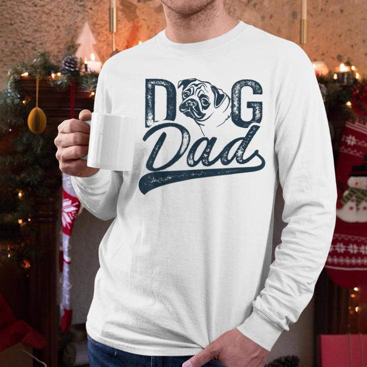 Pug Dog Dad Men Men Long Sleeve T-Shirt