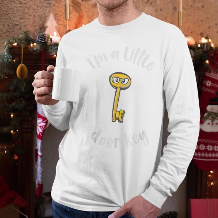 Pun Tshirt I'm A Little Door Key Bad Pun Dad Jokes Men Long Sleeve T-Shirt
