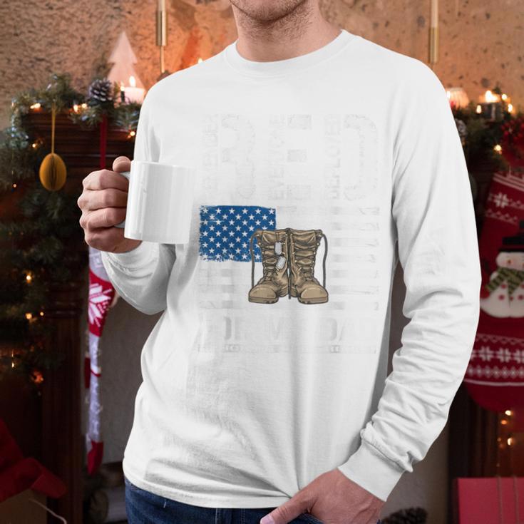 RED Friday For My Dad Military Veteran Deployed Men Long Sleeve T-Shirt RED Friday For My Dad Military Veteran Deployed Men Long Sleeve T-Shirt
