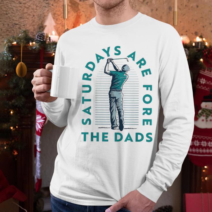 Saturdays For Dads Golfer Father's Day Men Long Sleeve T-Shirt