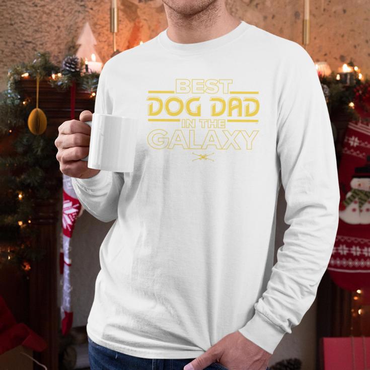 Star Wars Best Dog Dad In The Galaxy Birthday Father’s Day Premium Tri-Blend Men Long Sleeve T-Shirt