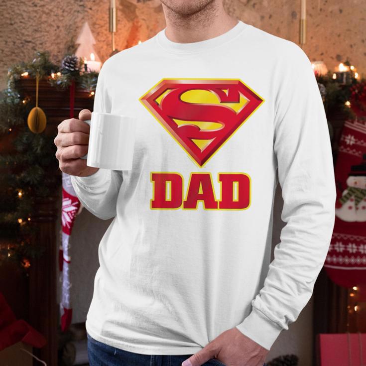 Superman Super Dad Men Long Sleeve T-Shirt Superman Super Dad Men Long Sleeve T-Shirt