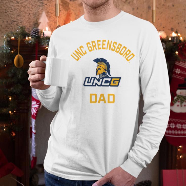 UNC Greensboro UNCG Spartans Arched Dad Men Long Sleeve T-Shirt