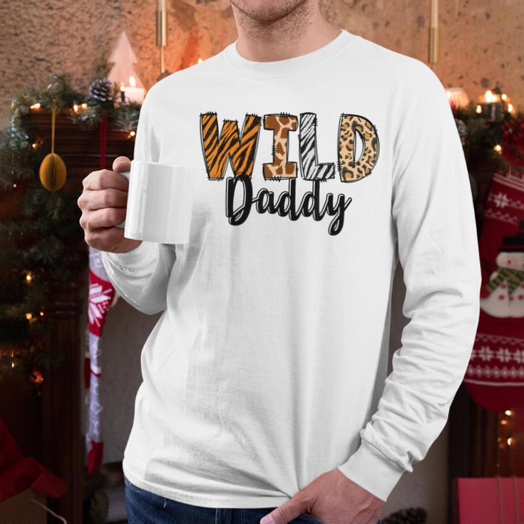 Wild Daddy Zoo Born Two Be Wild B-Day Safari Jungle Animal Men Long Sleeve T-Shirt