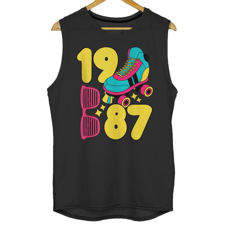 1987 Retro Raised In The 80s Old School Nostalgia Vibes Unisex Tank Top