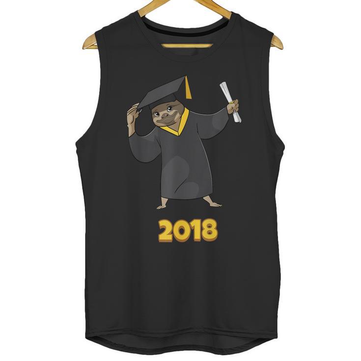 2018 Graduation Shirts Sloth Lovers For Women Teens Unisex Tank Top