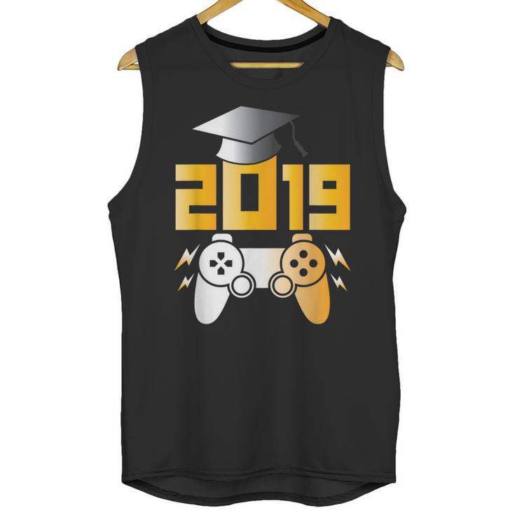 2019 High School Graduation Shirt Gamer Graduate Unisex Tank Top