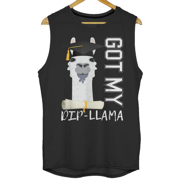 2022 Graduate Graduation For Him Her Got My Dip-Llama Unisex Tank Top