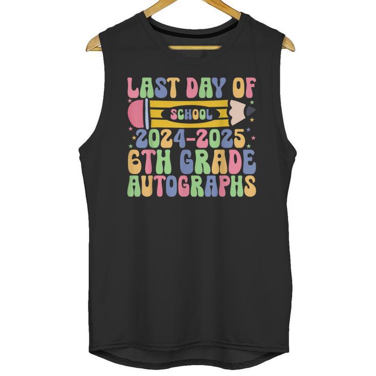 2025 Last Day Of School Autograph 6th Grade Graduation Unisex Tank Top