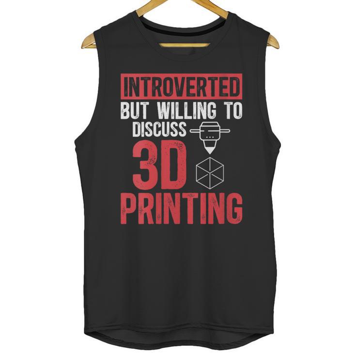 3D Printer Introvert 3D Printing Unisex Tank Top