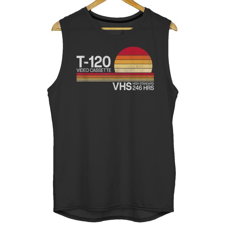 70's 80's 90's Music Nostalgia Video Cassette Tape VHS Retro Unisex Tank Top
