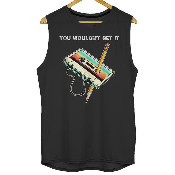 70s 80s 90s Retro Party Costume Nostalgia Cassette Unisex Tank Top