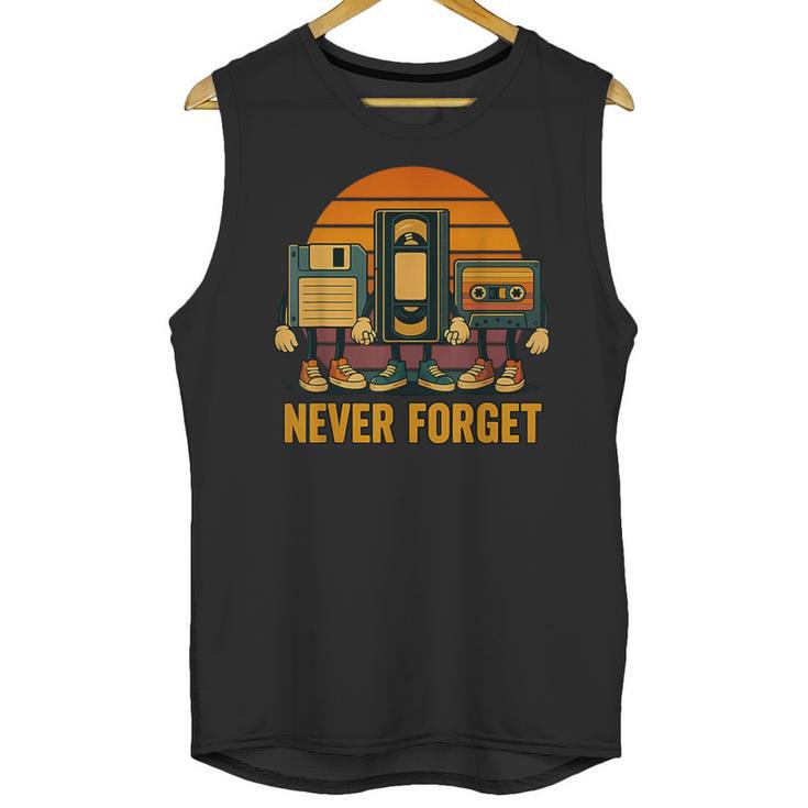 90s Nostalgia Never Forget Retro Unisex Tank Top