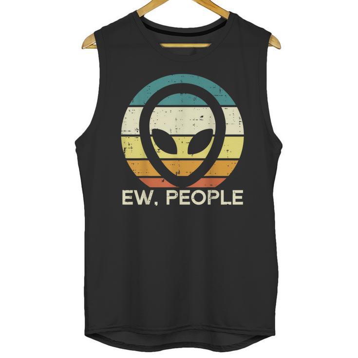 Alien Face Ew People Ufo Introvert Men Women Kids Teen Unisex Tank Top