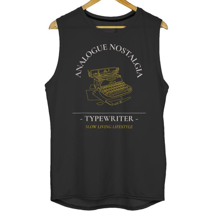 Analogue Nostalgia Typewriter Graphic Unisex Tank Top