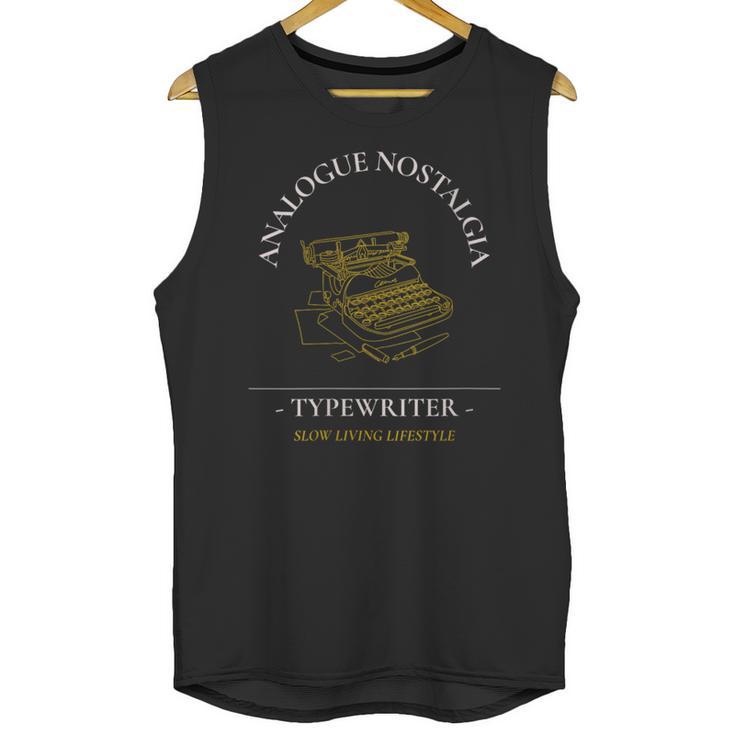 Analogue Nostalgia Typewriter Graphic Unisex Tank Top