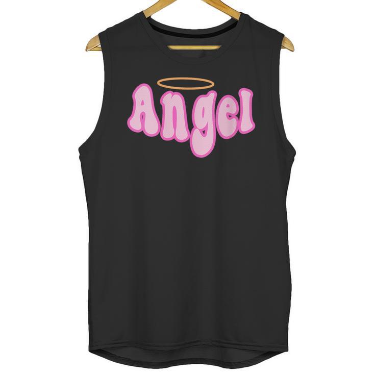 Angel Y2k Aesthetic 2000s Millennial Nostalgia Retro Pink Unisex Tank Top