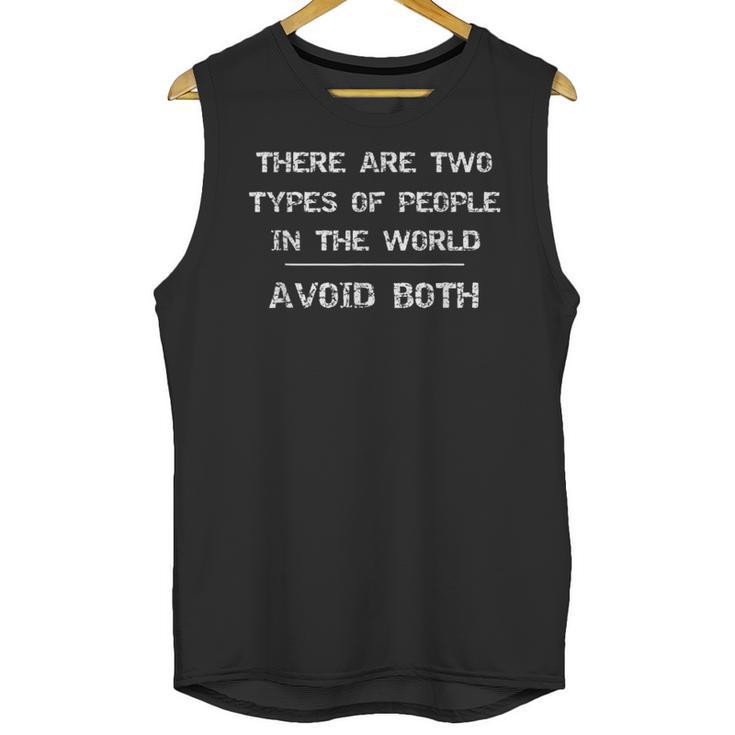 Anti Social Avoid People Introvert Unisex Tank Top