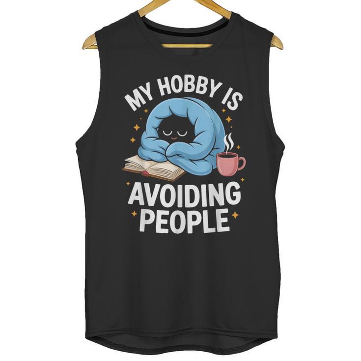 Anti-Social Club Homebody Introvert Hibernate Hermit Shyness Unisex Tank Top
