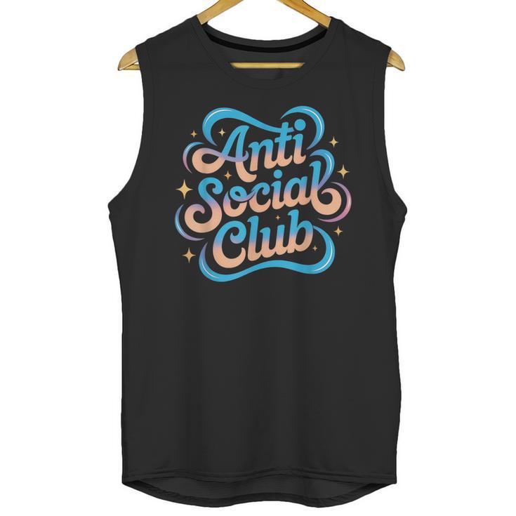 Anti-Social Club Introvert Humor Unisex Tank Top