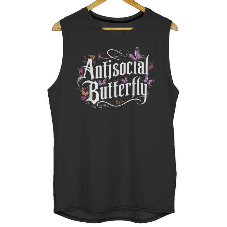 ANTISOCIAL BUTTERFLY Introvert Unisex Tank Top