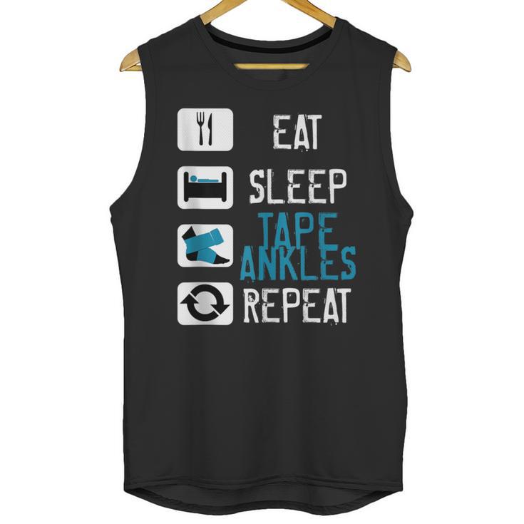 Athletic Trainer Eat Sleep Tape Ankles Graduation Unisex Tank Top
