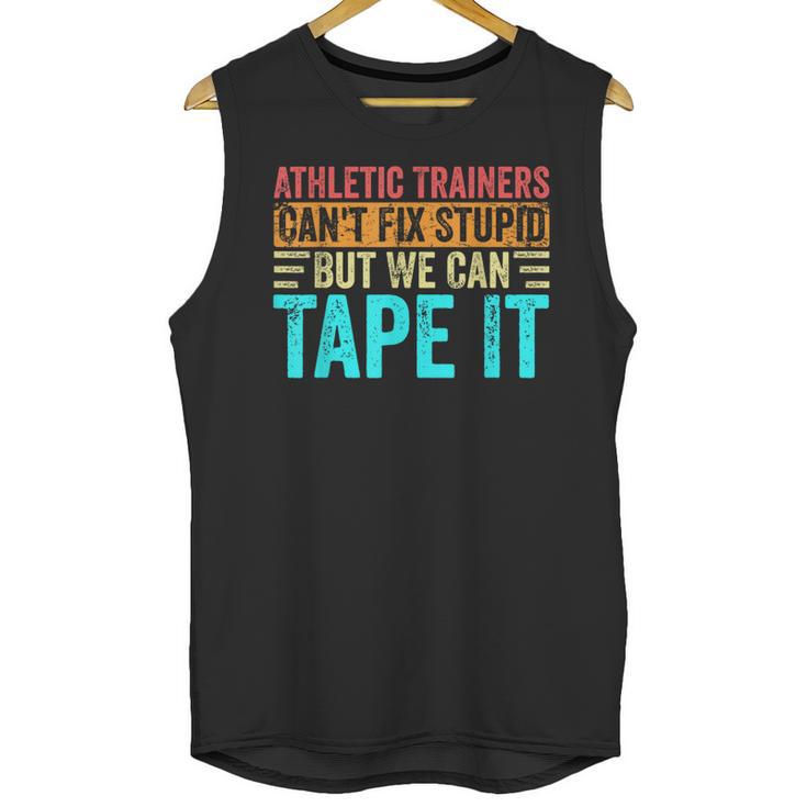 Athletic Trainers Fix Stupid Sports Graduation Vintage Unisex Tank Top