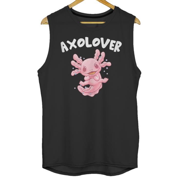Axolovert Axolotl Humor Salamander Introvert Unisex Tank Top