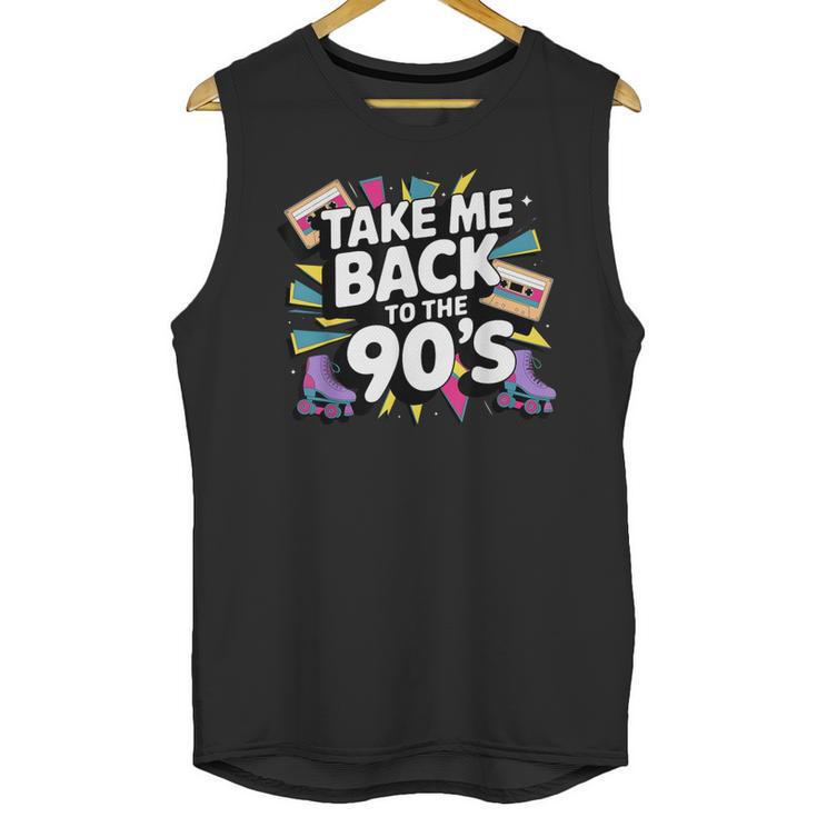 Take Me Back To The 90s Retro Nostalgia Unisex Tank Top