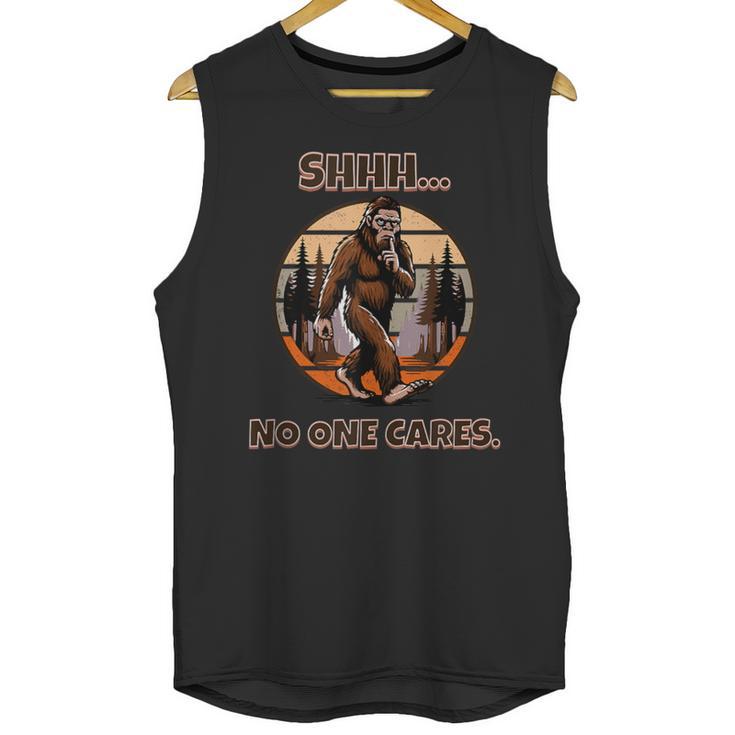 Bigfoot Sasquatch Lover Introvert Antisocial Humor Unisex Tank Top