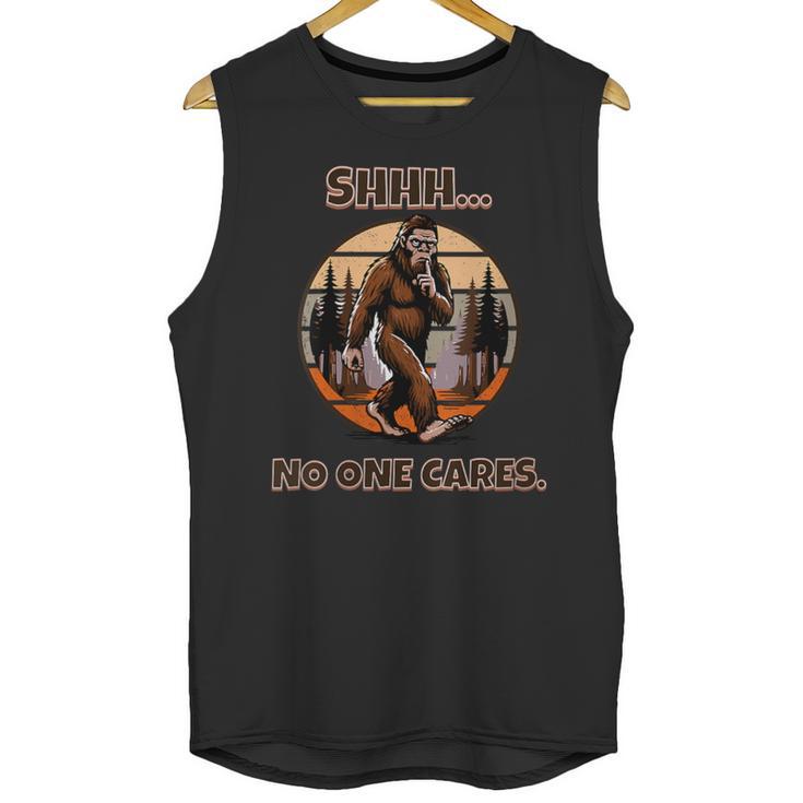 Bigfoot Sasquatch Lover Introvert Antisocial Humor Unisex Tank Top