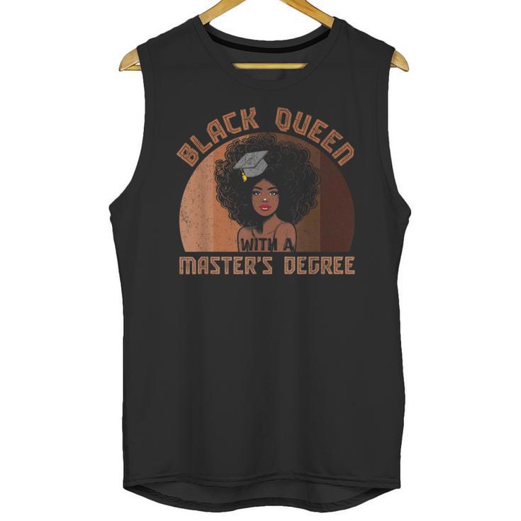 Black Queen With a Masters Degree Melanin Girls Graduation Unisex Tank Top