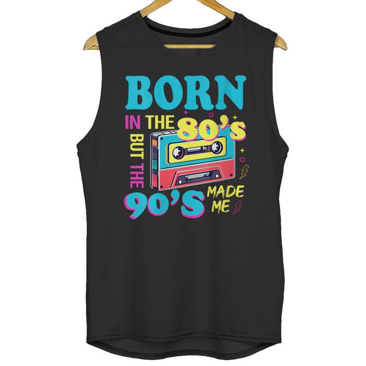 Born In The 80's But 90's Made Me Nostalgia Cassette Tape Unisex Tank Top